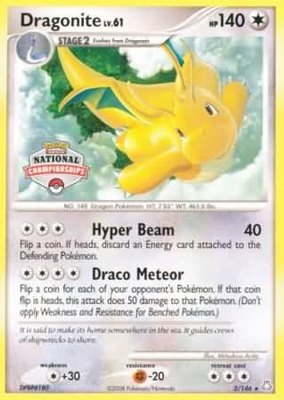 Dragonite (National Championships), League & Championship Cards