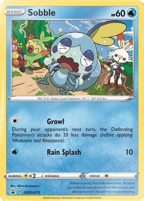 Sobble, Sword & Shield Promo Cards