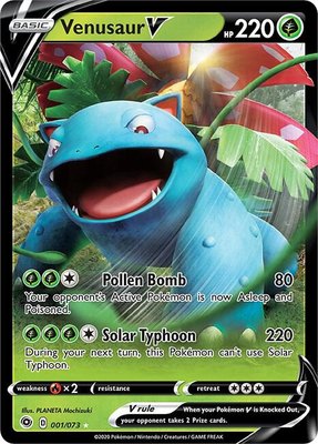 Venusaur V, Champion's Path