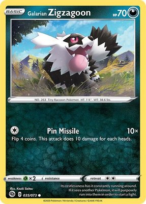 Galarian Zigzagoon, Champion's Path