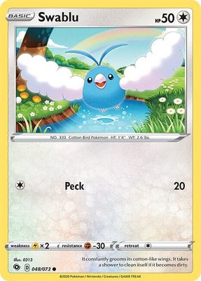 Swablu, Champion's Path