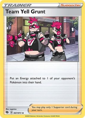 Team Yell Grunt, Champion's Path