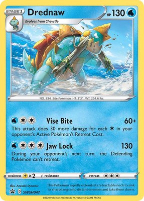 Drednaw, Sword & Shield Promo Cards