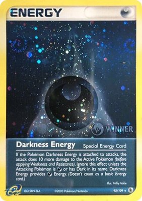Darkness Energy (Special) (Cosmos Holo) [Winner], League & Championship Cards