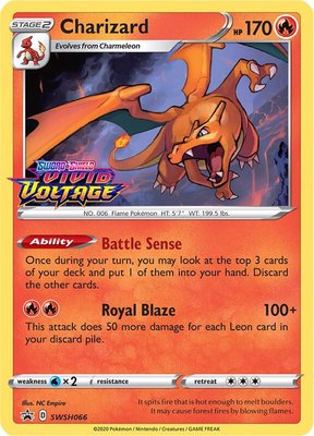 Charizard (Prerelease), Sword & Shield Promo Cards