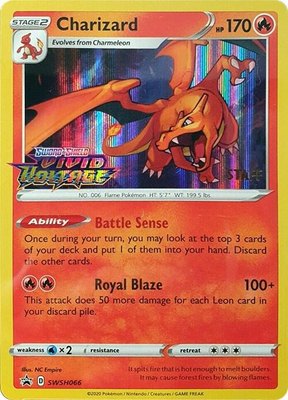 Charizard (Prerelease) [Staff], Sword & Shield Promo Cards