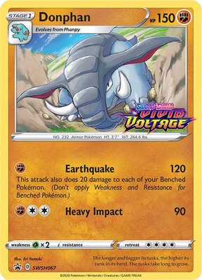 Donphan (Prerelease), Sword & Shield Promo Cards
