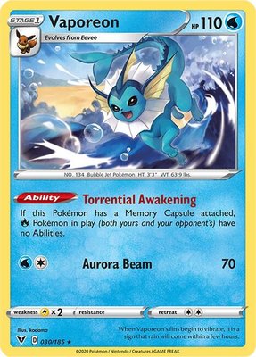 Vaporeon, Vivid Voltage