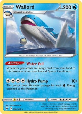Wailord, Vivid Voltage