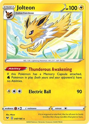 Jolteon, Vivid Voltage