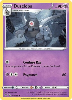 Dusclops, Vivid Voltage