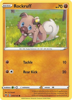 Rockruff, Vivid Voltage