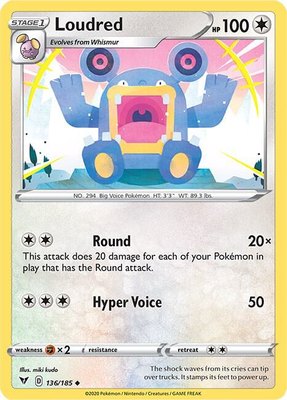 Loudred, Vivid Voltage