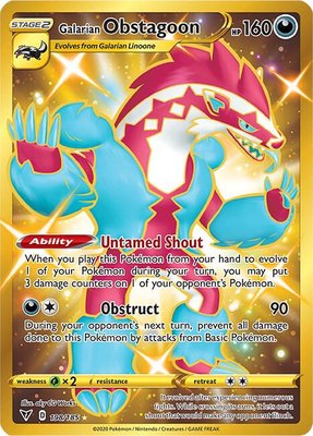 Galarian Obstagoon (Secret), Vivid Voltage