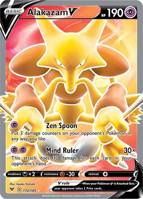 Alakazam V (Full Art), Vivid Voltage