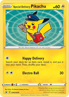 Special Delivery Pikachu, Sword & Shield Promo Cards