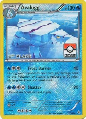 Avalugg (Pokemon League) [2nd Place], League & Championship Cards
