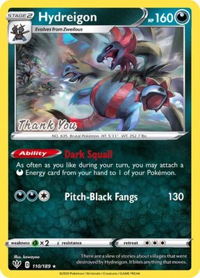 Hydreigon [Thank You], Miscellaneous Cards & Products