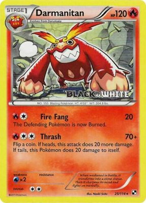 Darmanitan (Prerelease), Black and White Promos