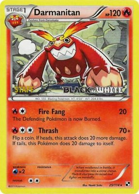 Darmanitan (Prerelease) [Staff], Black and White Promos