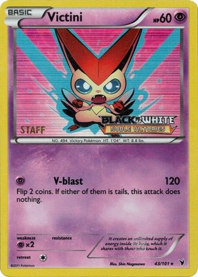 Victini (Prerelease) [Staff], Black and White Promos