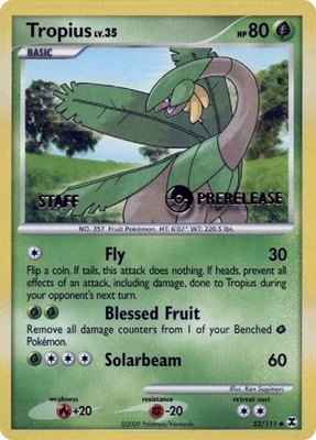 Tropius (Prerelease) [Staff], Nintendo Promos