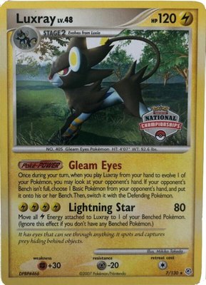 Luxray (National Championships), League & Championship Cards