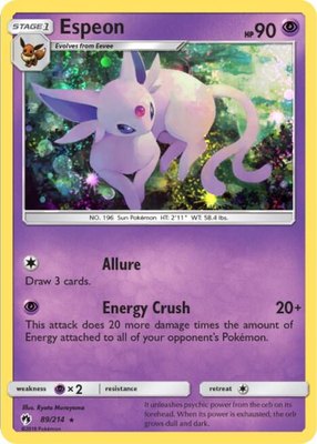 Espeon (Cosmos Holo), Blister Exclusives
