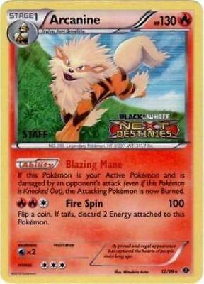 Arcanine (Prerelease) [Staff], Black and White Promos