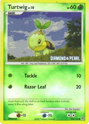 Turtwig [Diamond & Pearl], Burger King Promos