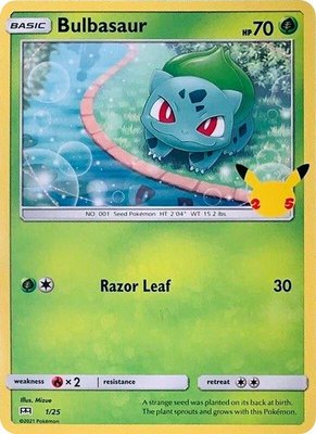 Bulbasaur, McDonald's 25th Anniversary Promos