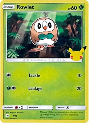Rowlet, McDonald's 25th Anniversary Promos