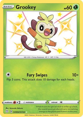 Grookey, Shining Fates: Shiny Vault