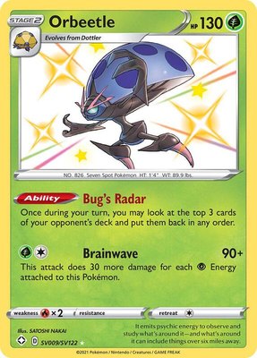 Orbeetle, Shining Fates: Shiny Vault