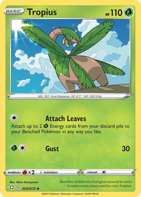 Tropius, Shining Fates