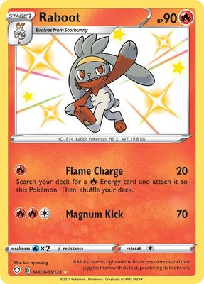 Raboot, Shining Fates: Shiny Vault