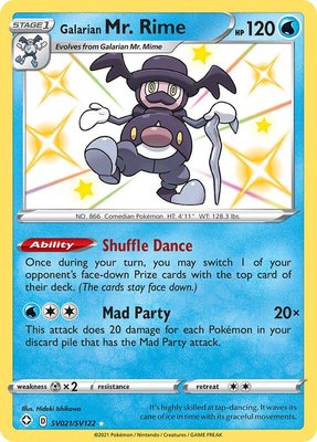 Galarian Mr. Rime, Shining Fates: Shiny Vault