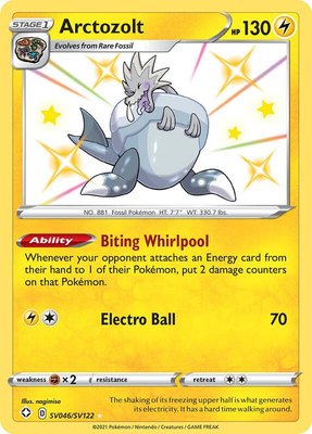 Arctozolt, Shining Fates: Shiny Vault