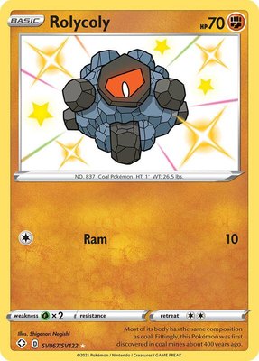 Rolycoly, Shining Fates: Shiny Vault