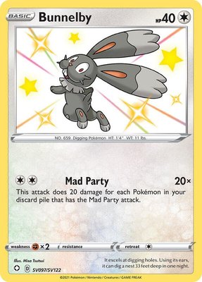 Bunnelby, Shining Fates: Shiny Vault