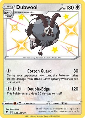 Dubwool, Shining Fates: Shiny Vault