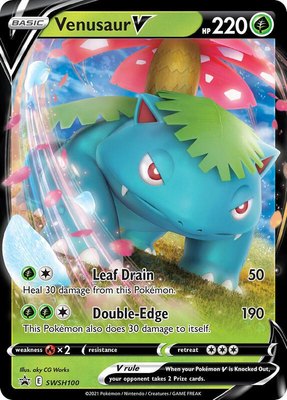 Venusaur V, Sword & Shield Promo Cards