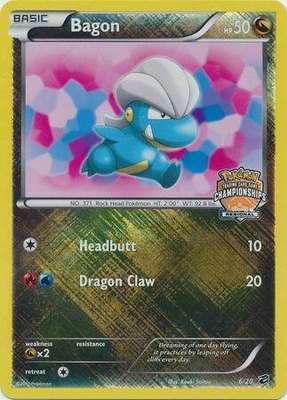 Bagon (Regional Championships), League & Championship Cards
