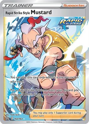 Rapid Strike Style Mustard (Full Art), Battle Styles