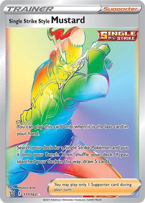 Single Strike Style Mustard (Secret), Battle Styles