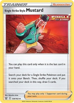 Single Strike Style Mustard, Battle Styles