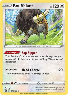 Bouffalant, Battle Styles