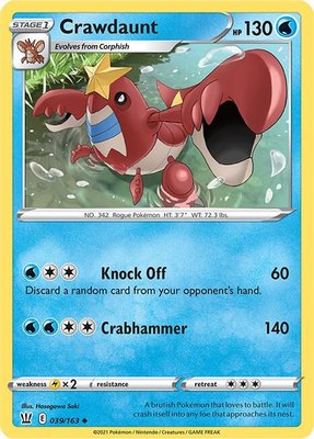 Crawdaunt, Battle Styles