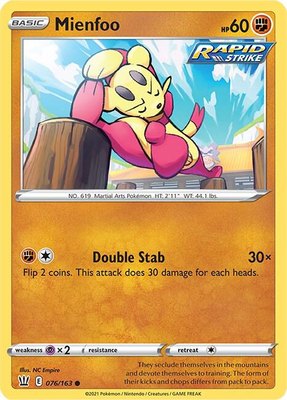 Mienfoo, Battle Styles