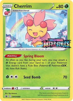 Cherrim (Prerelease), Sword & Shield Promo Cards